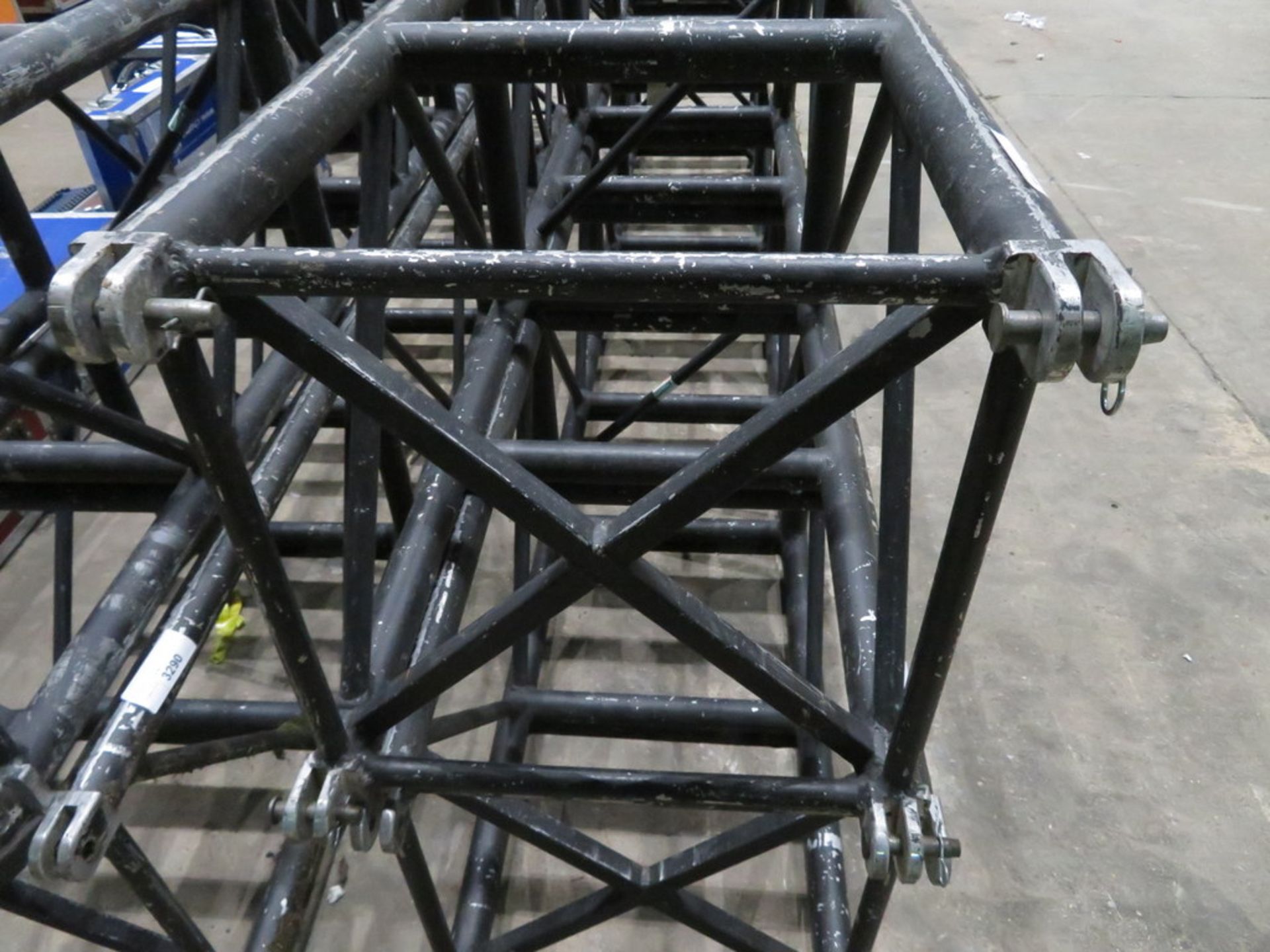 3.5m section James Thomas 52cm x 52cm Supertruss, black, vertical forks - Image 3 of 3