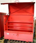 1450mm wide x 710mm deep x 1290mm high chemical store