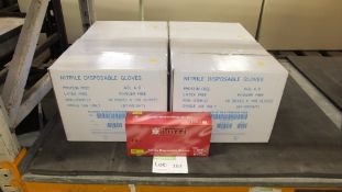 Nitrile disposable gloves - 10 boxes - 100 per box - 4 boxes