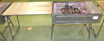 4 ring No. 5 Field cooker with fold out table - with regulator