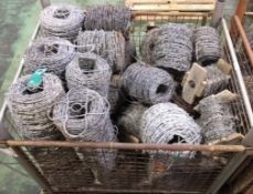 34x Reels of Barb wire