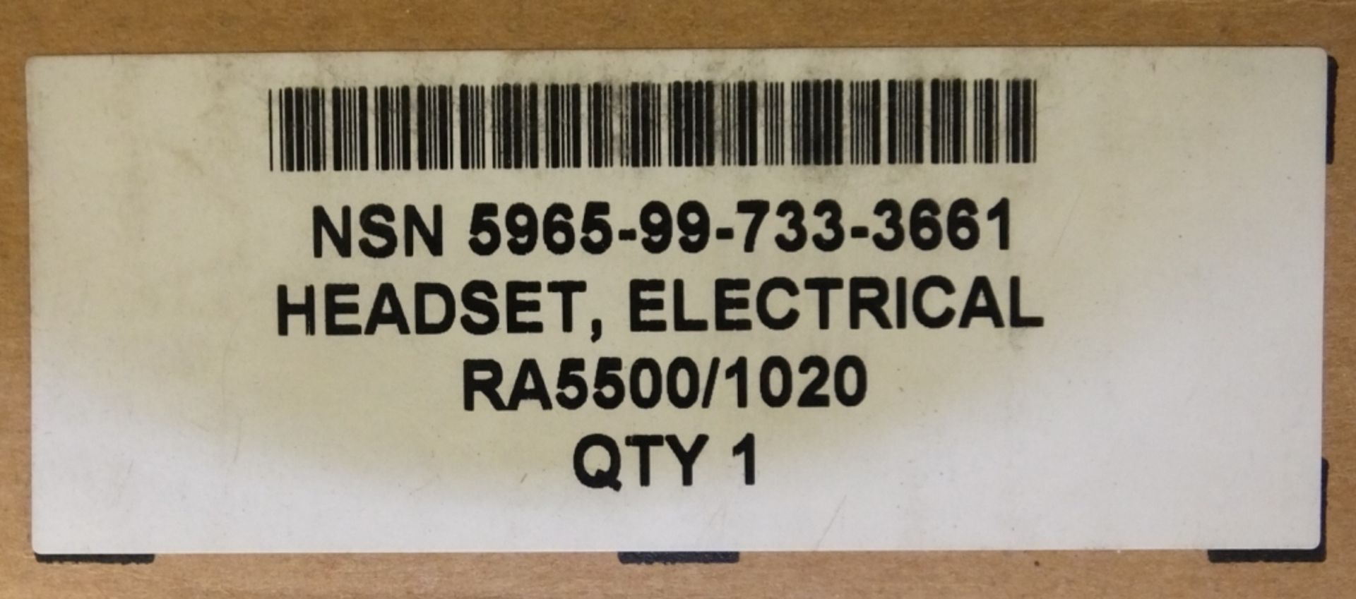 200x Esrerline Frontier 1000 Communication Headset System RA5500 / 1020 NSN 5965-99-733-36 - Image 3 of 5