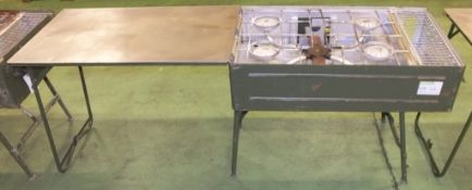 4 ring No. 5 Field cooker with fold out table - no accessories