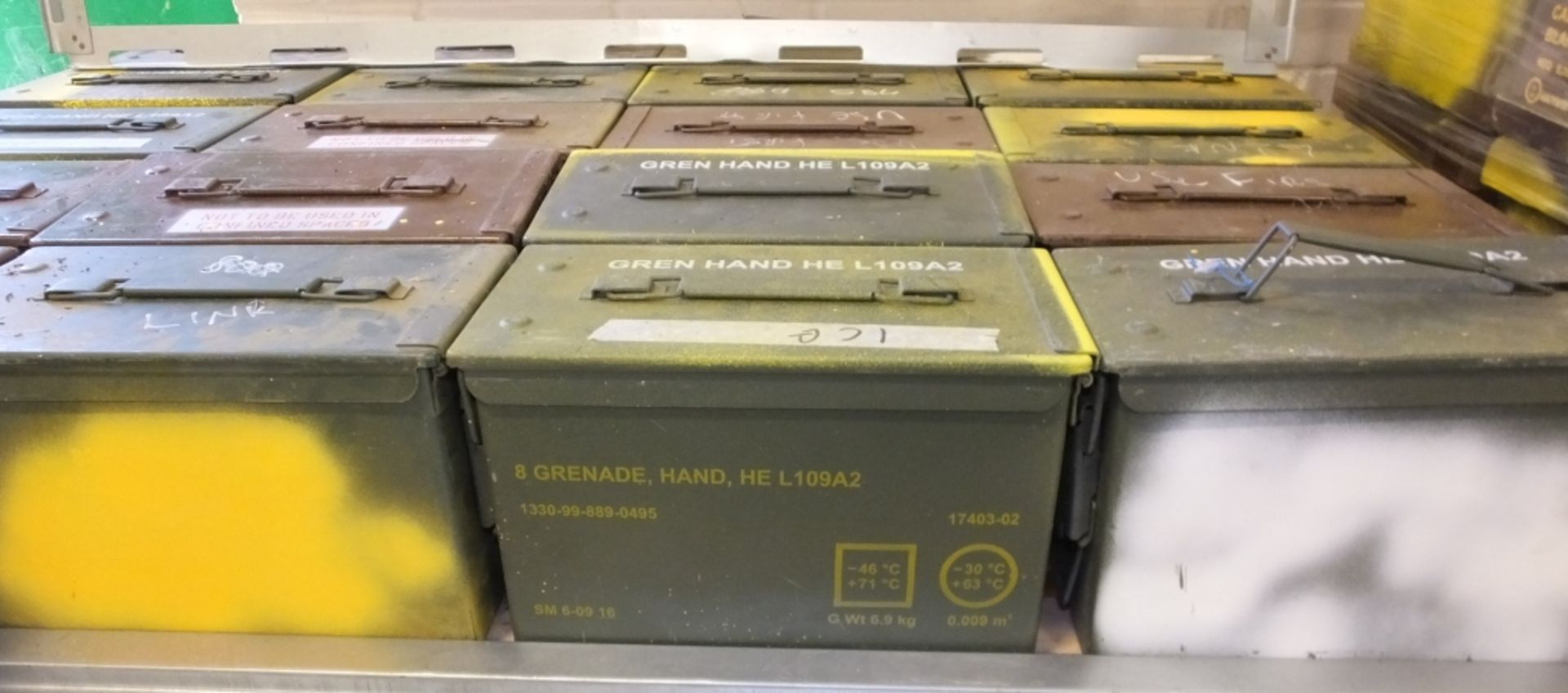 21x HE L109A2 ammo tins - Image 2 of 3