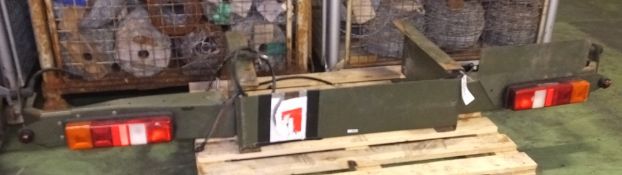 Trailer rear panel assembly