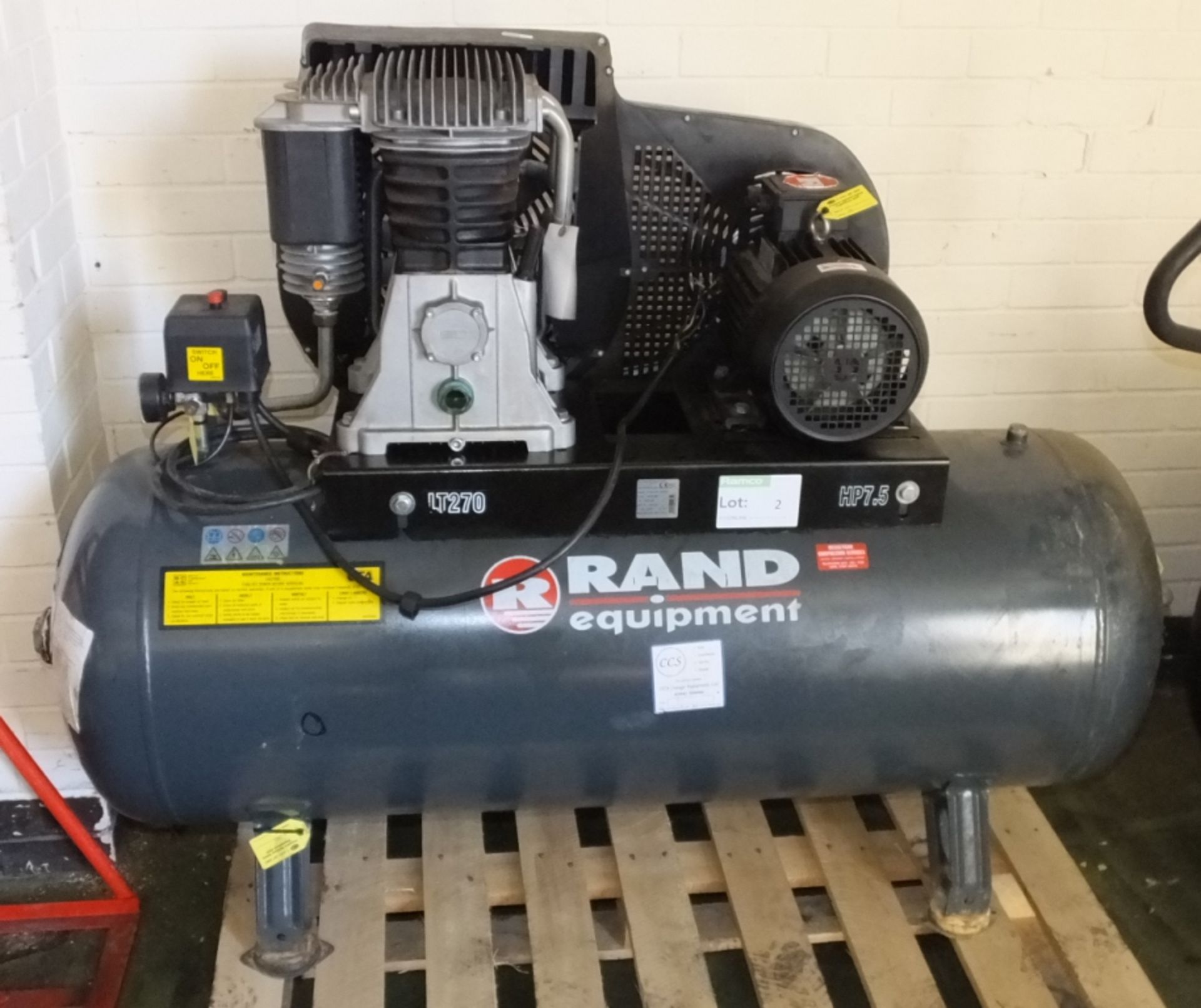 Rand LT270 HP 7.5 Compressor 270 ltr - 11 bar