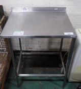 Stainless Steel Table 76 x 60 x 92cm (WxDxH)