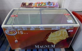 Magnum Icecream Display freezer 130 x 85 x 76cm (WxDxH - Please note that there will be a