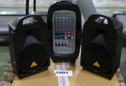 Behringer Europort EPA 900 Mobile Speaker & Mixer Unit - Please note that there will be a