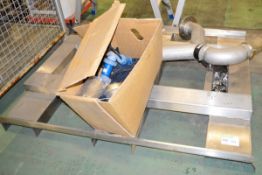 Stainless Steel Assembly 1.6m x 1.4m, Pipe, Fittings, Cables