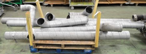 150mm / 6" Spiral Ducting & Fittings. Approx 10m Total.