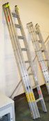 Bailey 3 Section Aluminium Ladder - 2.7m Unextended