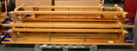 Sports Benches. 5x 2660mm. 1x 2000mm