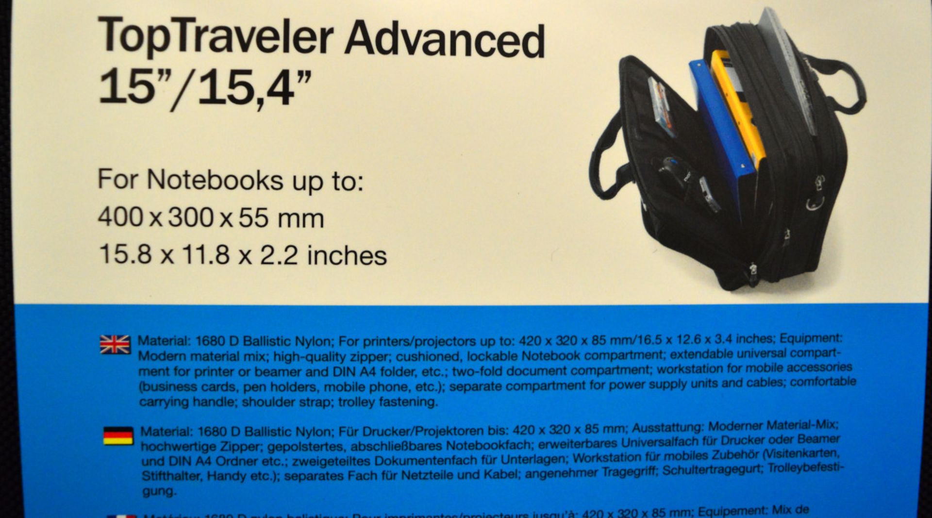 Dicota TopTraveler Advanced 15"/15.4" Travel Case - Image 2 of 2