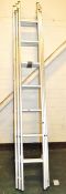 Angloco 3 Section Aluminium Ladder - 2.4m Unextended