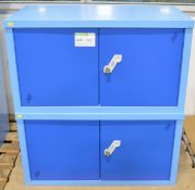 2x Metal Storage Cabinets