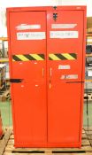 Tall Cabinet With Locking Doors & 4 Shelves. 1810mm high