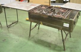 Portable Cooking Stove & Serving Table