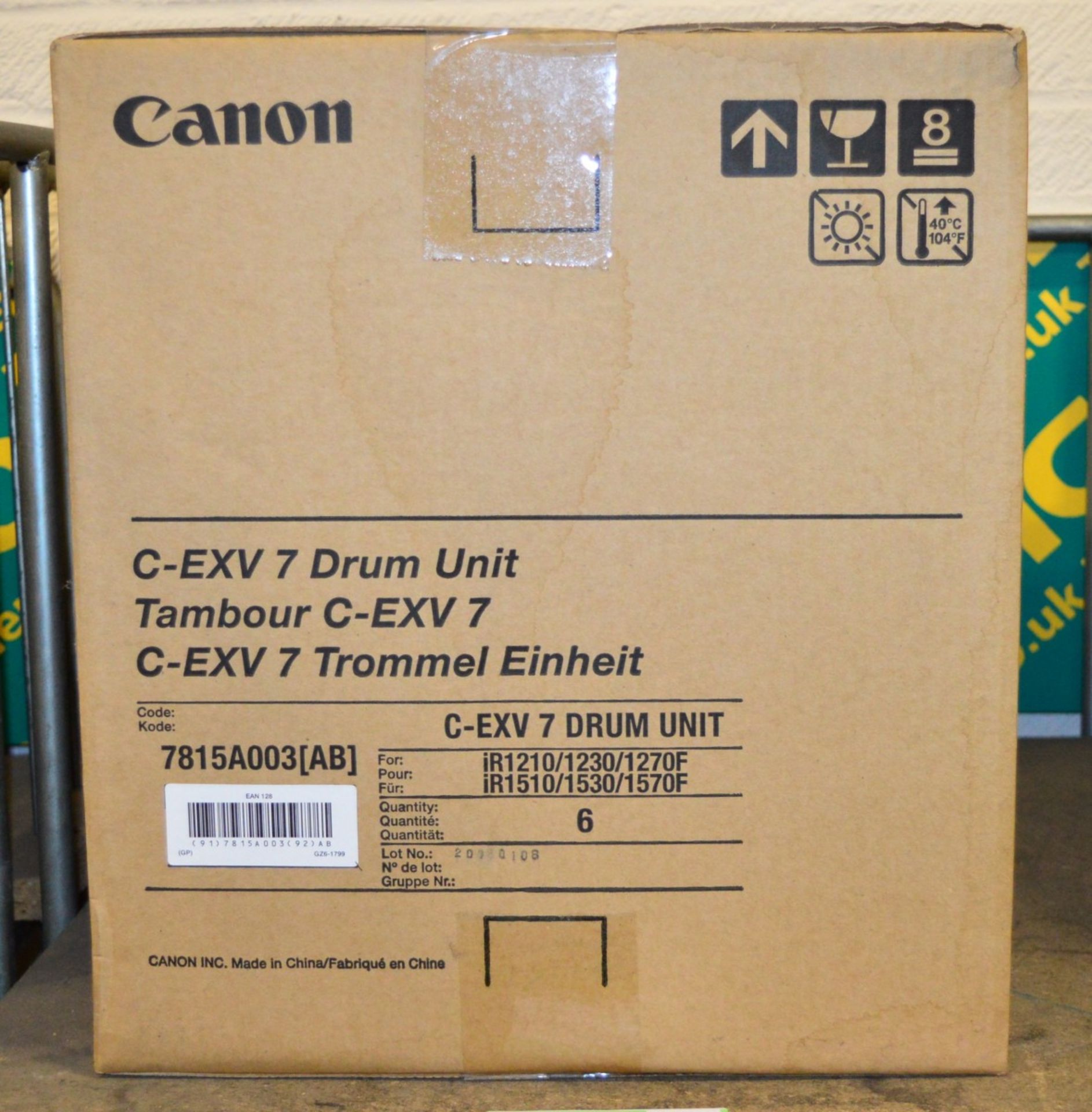 6x Canon Black Drum Unit C-EXV 7
