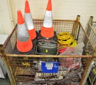 Hoses, Traffic Cones, Containers, Steel Frame Assemblies