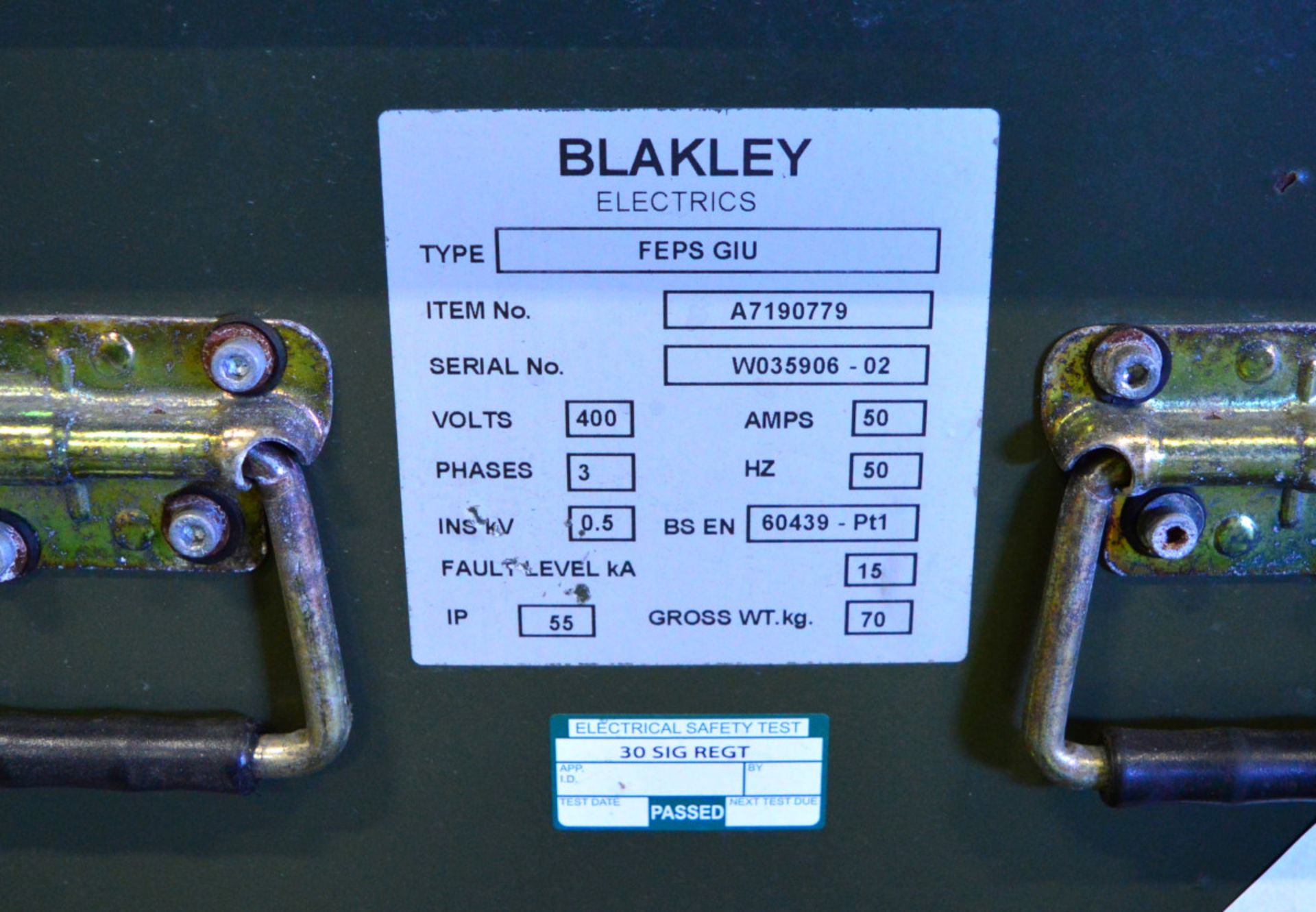 2x Blakley Distribution Boards FEPS GIU NSN 9999-LO-1312128 - Image 3 of 3