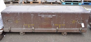 Empty Munitions Container 2.23m long x 0.66m wide x 0.7m high