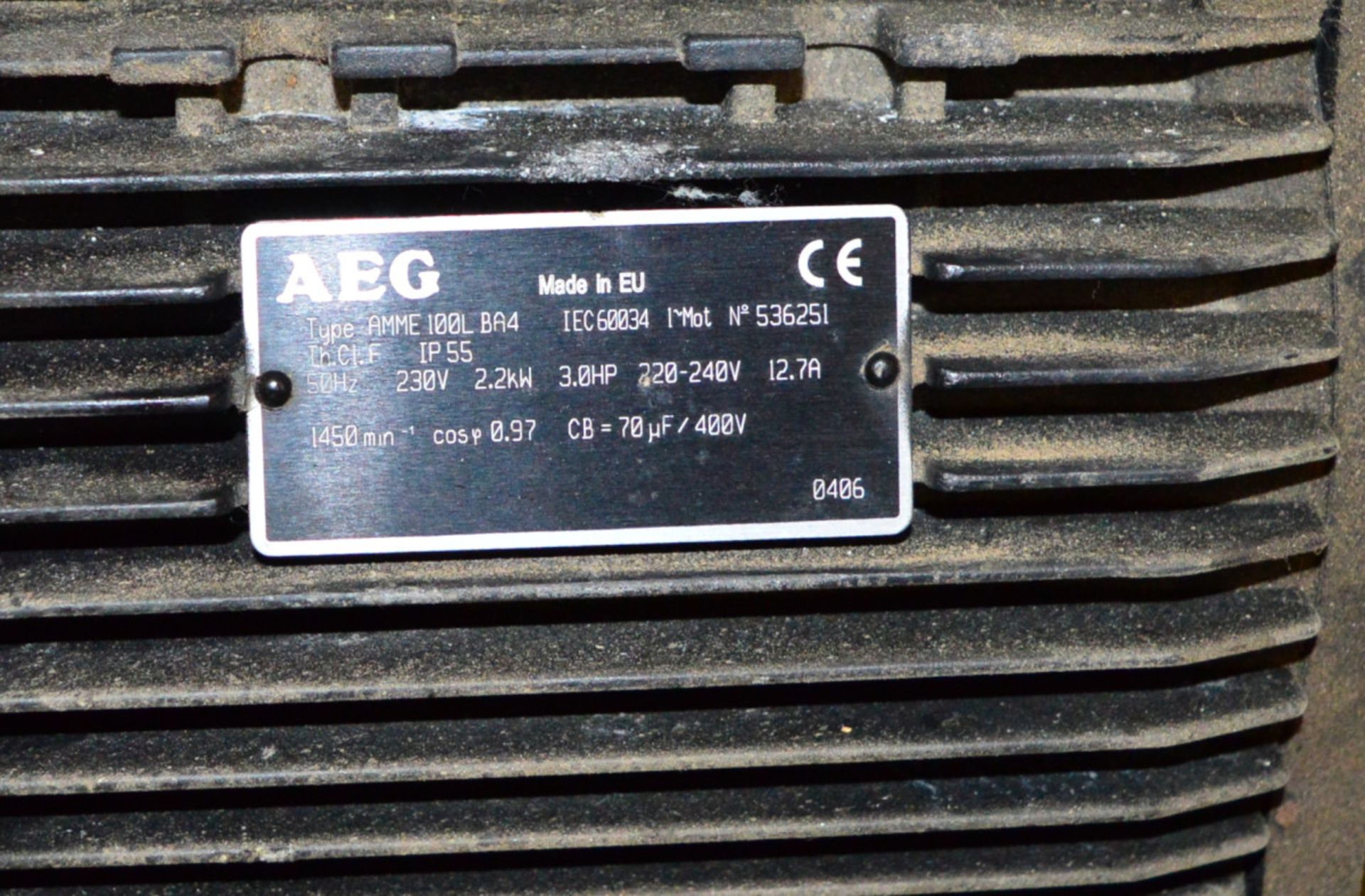 CAT Pump. AEG Motor 230V 3HP 50Hz - Image 2 of 3