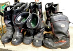 6x Pairs Jelly Safety Foorware Boots - Mixed Sizes