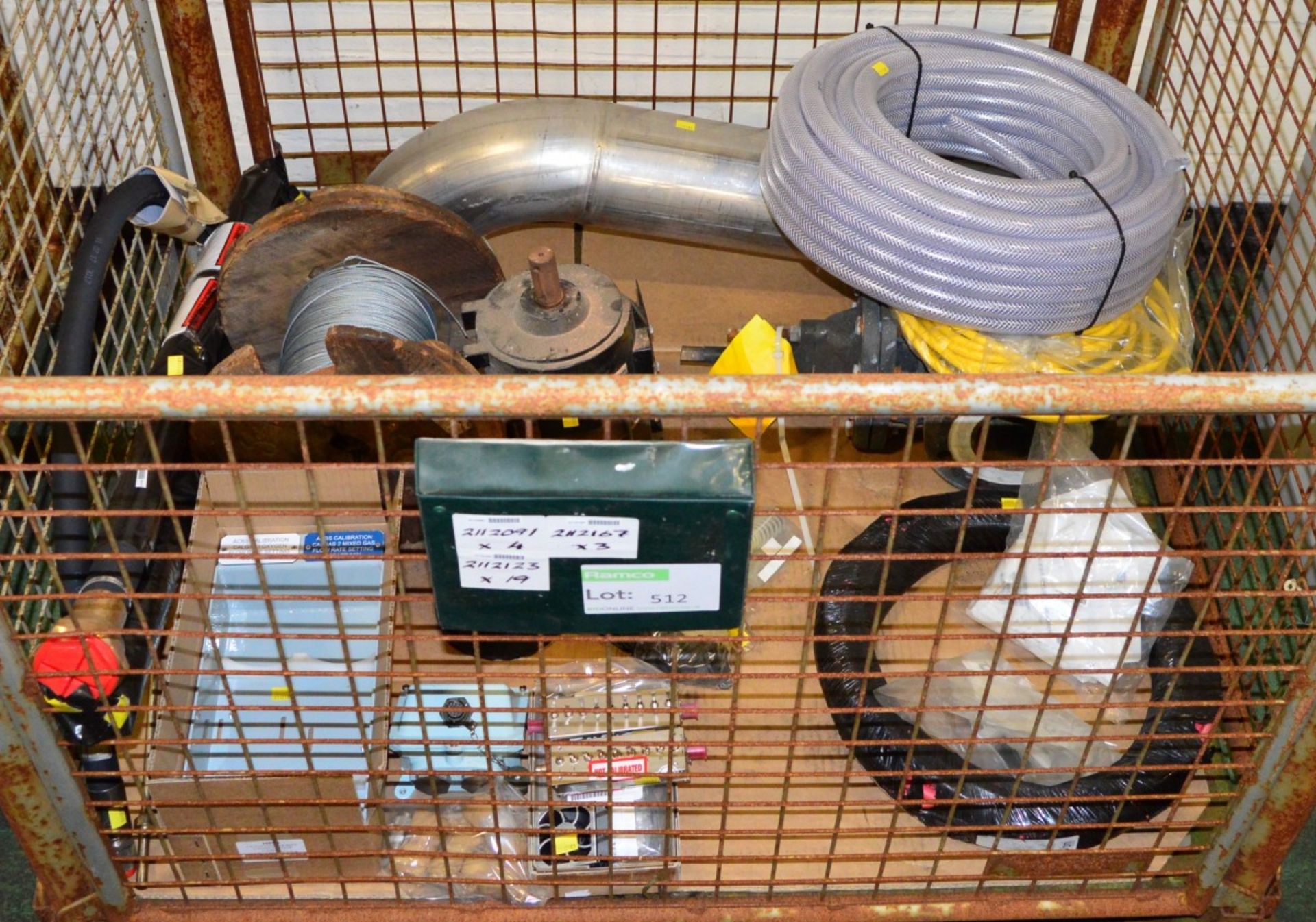 Motor, Wire Rope, Red Beacon. Hose, Fuses, Small Components. Hoses,Valve, Pipe Fitting, Wa