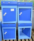 4x Metal Bedside Cabinets - Require Attention