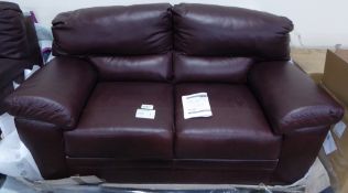 Piacenza Brown 2 Seater Sofa 170cm W x 101cm D x 93cm H - loading fee of £5+VAT for this i