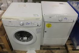 1 x Zanussi 6kg Washer & 1 x Zanussi Condensor Dryer - loading fee of £5+VAT for this item