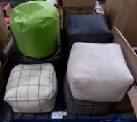 7x Bean Bag foot rests - Please note there will be a loading fee of £5 on this item