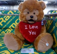 Brown Bear " I love you" soft toy