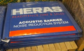 7x Heras Fencing Acousitc Barrier Noise Reduction system panels - Please note there will b