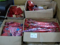 "Valentines Day" merchandise - flowers, bags, balloons - Please note there will be a loadi