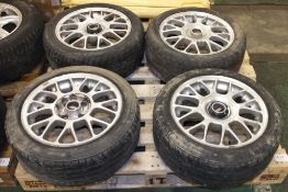 4x TSW 165/50 R15 alloy wheels - Please note there will be a loading fee of £5 on this ite