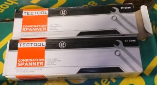 2x Tectool 14 piece combination spanner sets