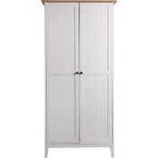 Wiltshire Two Tone Double Wardrobe - 2 flat packs - Please note there will be a loading f