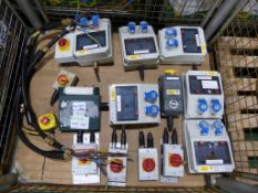 Electrical juction boxes, turn switches - Please note there will be a loading fee of £5 on