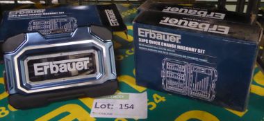 4x Erbauer 33PC quick change masonary sets