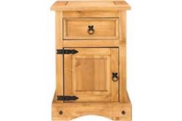 3x Puerto Rico Bedside Cabinets - Please note there will be a loading fee of £5 on this i