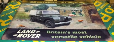 Tin Plate Sign - Land Rover