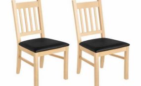 6x Cucina Light Oak Chairs - Please note there will be a loading fee of £5 on this item