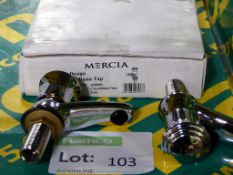 Mercia 1/2 basin taps - chromium plate - 2 per box - 1 box