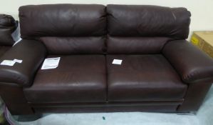 Piacenza Brown 3 Seater Sofa 200cm W x 101cm D x 93cm H - loading fee of £10+VAT