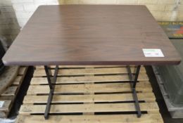 Sturdy Teak Effect Desk 915mm wide x 760mm deep