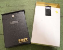 Small Letterbox - 175mm Slot - 2 Keys
