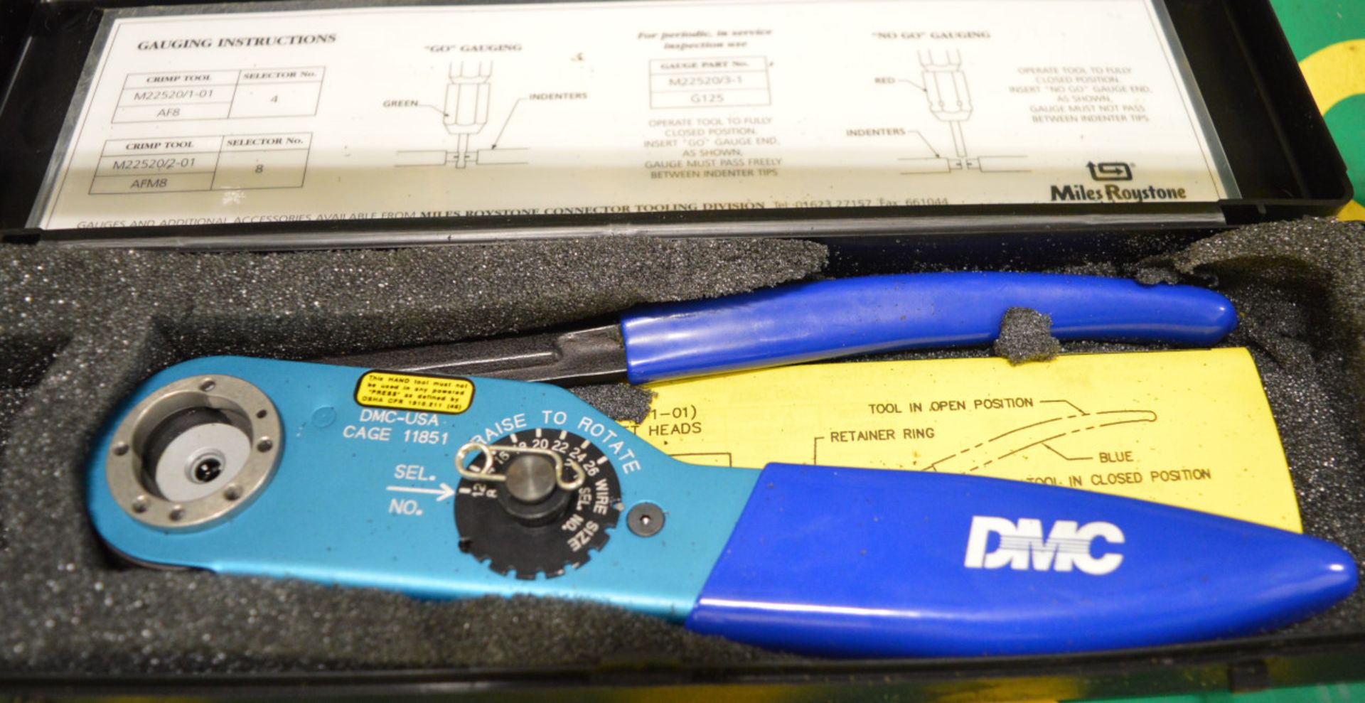 DMC Crimping Tool DMC-USA CAGE 11851, Crimping Pliers 126264 - Image 3 of 3