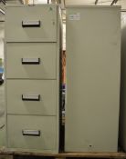 2x Chubb Fire & Impact Resistant 4 Drawer Filing Cabinets